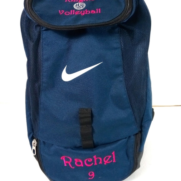 blue and red nike backpack